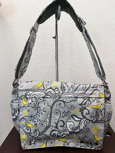 JuJuBe Be All Diaper Bag in Tweeting Pretty Shoulder Carry-all Bag EUC - Picture 1 of 12