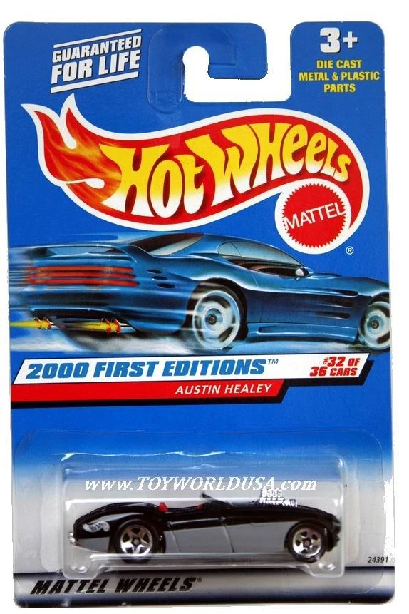 2000 Hot Wheels #92 First Edition Austin Healey blk/grey - Image 1 of 1