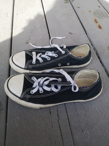 Scarpe basse Converse Youth All Star Chuck Taylor nere 3J235 in tela taglia 3