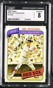 1980 TOPPS #720 CARL YASTRZEMSKI CGC 8 NM/MINT RED SOX DP 1724 - Picture 1 of 2