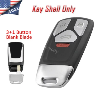 4 Button For Audi A4 A5 Q7 TT SQ5 2017 2018 2019 Smart Remote Key Fob Case Shell - Image 1 of 4