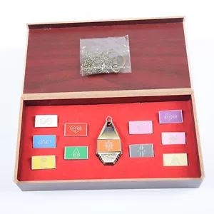 Digimon Adventure Tags & Crest Emblem Necklace Pendant 11PCS/Set Collection Box - Foto 1 di 5