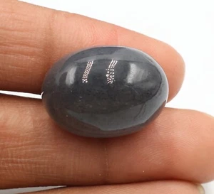 Cabujón de piedra lunar gris natural cabina de piedra lunar genuina 19,05 quilates 19,5 x 14,5 mm - Imagen 1 de 4