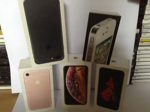 EMPTY IPHONE BOXES X 5 ALL USED. NO ACCESSORIES..ONLY INNER PLASTICS - Zdjęcie 1 z 2