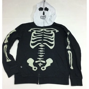 Volcom Stone Boys Skeleton Skeletal Body Face full Zip Hoodie Sweatshirt Size XL - Picture 1 of 7