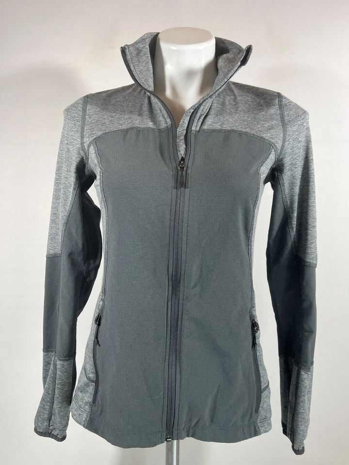 Columbia Camiseta Manga Larga Cremallera Completa Mujer XS Gris Entrenamiento Compresión Ventilada Foto 1 de 4