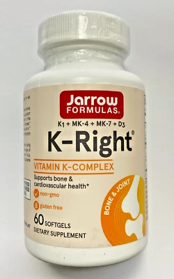 Jarrow Formulas, Inc. K-Right Vitamin K Complex 60 Softgels Fresh - Image 1 of 4