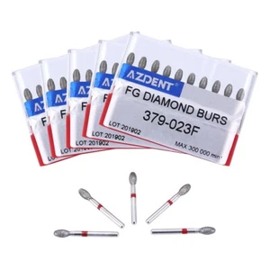 5er Pack Dental Diamant Bohrer Fußball Ei #379-023F fein für hohe Handstücke - Bild 1 von 9