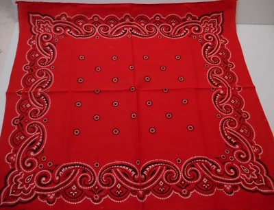 Pañuelo Bandana Algodón Colores Lavables Vintage PUNTOS ROJOS RN14193 Foto 1 de 4