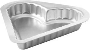Heart Shaped Flan Tin ChabriasLtd Professional Silver Aluminium UK Made Bakeware - Picture 1 of 6