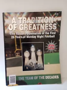 A Tradition Of Greatness 25 Years Monday Night Football Oakland Raiders Signed - Picture 1 of 7