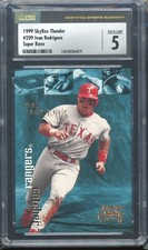 1999 Skybox Thunder Baseball #209 Ivan Rodriguez Super Rave #05/25 CSG 5