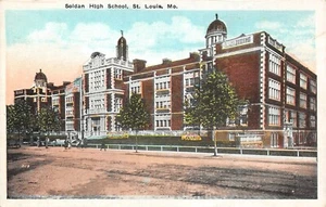 # G2877 ST. LOUIS, MO. POSTCARD, SOLDAN HIGH SCHOOL - Picture 1 of 2