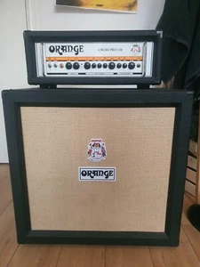 Orange 4x12 Guitar Cabinet and Crush Pro 120W Amp Head CR120H Black - Picture 1 of 5