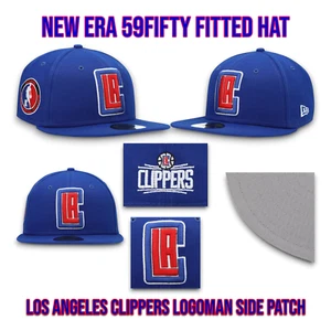 New Era Los Angeles Clippers 59FIFTY Fitted Hat NBA Logoman Side Patch 7 3/8 - Picture 1 of 15