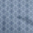 Oneoone Cotton Flex Blue Fabric Aian Batik Sewing Fabric By The-3Cu