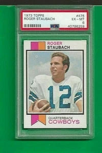 1973 Topps Roger Staubach FB Dallas Cowboys #475 💥🎆 PSA Graded 6 - Bild 1 von 2