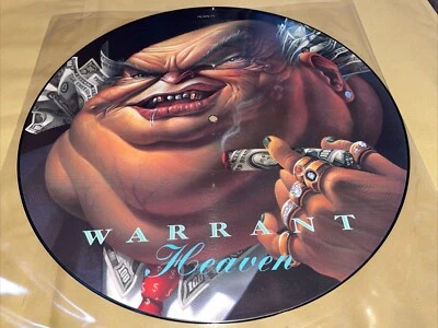 Warrant - Heaven - 12” Picture Disc Vgc+/ex 1989 - Image 1 of 2