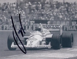 FIRMADO GERHARD BERGER BARCLAY FLECHAS A8 F1 GP 1985 FOTOGRAFÍA AUTÓGRAFO - Imagen 1 de 3