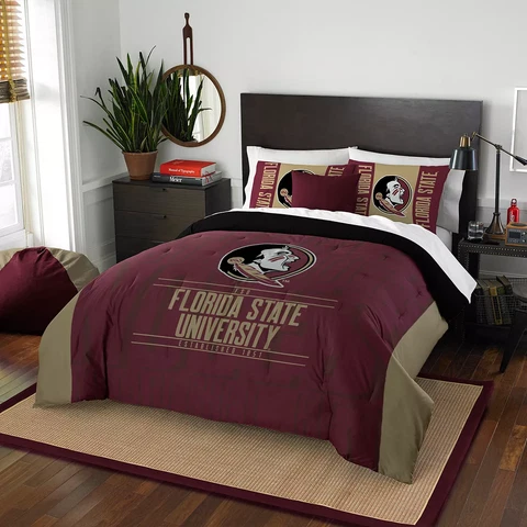 Florida State Seminoles FSU 3 Pc Full Queen Bedding Set Comforter Shams Cover