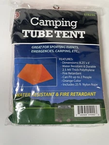 Tube Tent Emergency Survival Shelter Tarp Camping Hiking Outdoor Gear - Picture 1 of 2