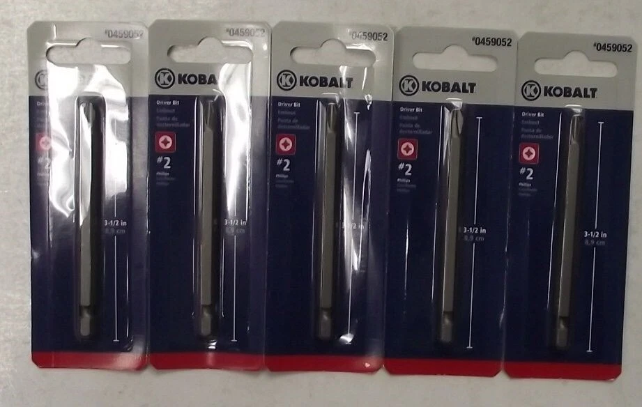 Kobalt 0459052 3-1/2-in Phillips Screwdriver Bit 5pcs. - Image 1 of 1