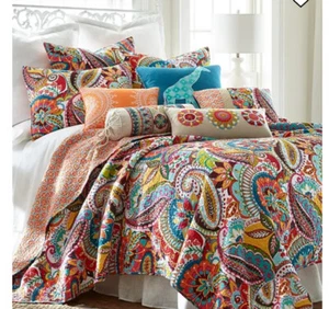 Levtex Home Rhapsody Decorative Pillow - Pieced Boho - Multicolor $66 😃😃 - Picture 1 of 4