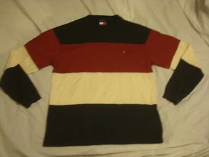 Camisa de manga larga a rayas Tommy Hilfiger vintage para hombre X-grande - Imagen 1 de 4