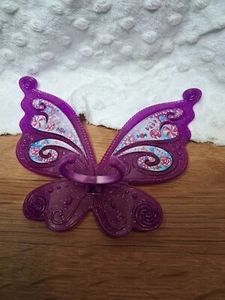 BARBIE BUTTERFLY VIOLA BRILLANTE clip su ali Barbie accessorio bambola B52 - Foto 1 di 2