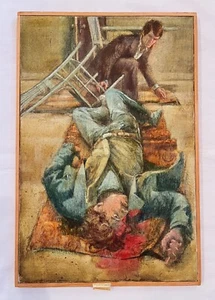 1977 Ben Wohlberg Original Art Painting #13 Honourable Schoolboy John le Carre - Picture 1 of 3