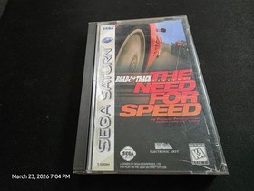 Road & Track Presents: The Need for Speed Sega Saturn MINT COMPLETE+reg card-!