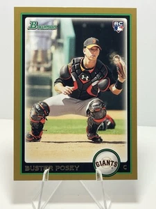 2010 Bowman #208 Buster Posey Gold Rookie San Francisco Giants - Picture 1 of 5