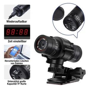 Action Cam 1080P Full HD Wasserdicht Fahrrad Motorrad Kamera Sport Helmkamera, - Bild 1 von 22