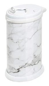 Ubbi Steel Diaper Pail Odor Locking No Special Bags Marble - Picture 1 of 3