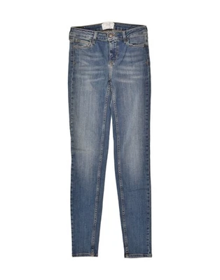 FAT FACE Womens Skinny Jeans UK 8 Small W24 L29  Blue Cotton AQ16 - Image 1 of 3