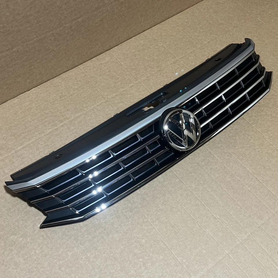NEW for 2016-2019 VW PASSAT Front Bumper Upper Grille Assembly & Emblem - Image 1 of 4