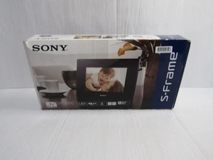 Sony S-Frame DPF-D720 Digital Photo Frame 7 inch Black Japan Tested Working Box - Picture 1 of 7