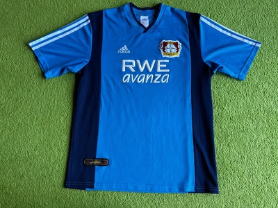 Trikot Jersey Shirt Leverkusen 2001 2002 2003 blau Ausweichtrikot L RWE Adidas - Bild 1 von 4