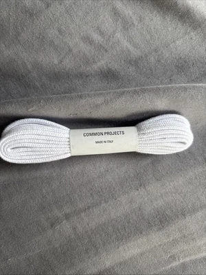 Common Project White Sneaker Laces Made In Italy - Image 1 of 3