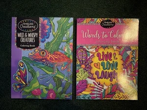 2 Timeless Creations ~  Adult Coloring ~ World to Color By, Wild and Whimsy - Picture 1 of 11