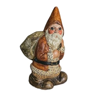 Vaillancourt Folk Art Rocking Santa Figurine #1025 Signed - Picture 1 of 6
