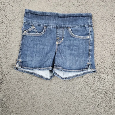 Pantalones cortos de mezclilla Rock & Republic para mujer talla 6 Fever Pull On azules Foto 1 de 4