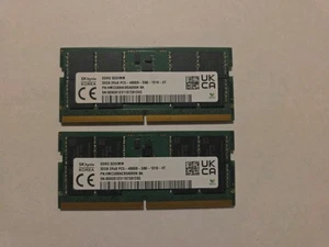 sk hynix DDR5 32GB 2Rx8 PC5-4800B 64GB (32GB X 2 ) - Picture 1 of 2