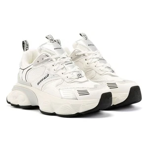 Zapatillas de deporte para mujer Buffalo Truck blancas/plateadas - Imagen 1 de 8