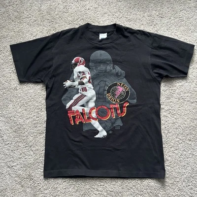 Camisa Grande De Colección Rara Neón Deion Sanders Atlanta Falcons NFL Salem Ropa Deportiva Foto 1 de 4