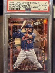 2023 Topps Cosmic Chrome Francisco Alvarez Planetary Pursuit Saturn #5 RC PSA 10 - Bild 1 von 4