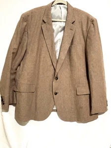 Blazer Chaqueta Deportiva Abrigo Para Hombre Stafford Mezcla de Lino 52R Tostado Forrado Calce Clásico - Imagen 1 de 14