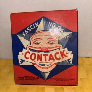 CONTACK Parker Brothers 1939 strategy game Original Box Directions Vintage - Picture 1 of 8