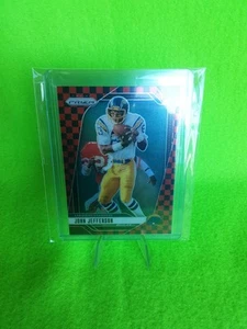 2024 NFL Panini Trading Card, John Jefferson, Chargers, Black/Red Checkerboard - Bild 1 von 3