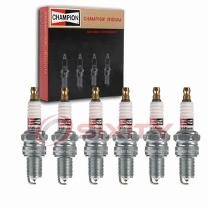 6 pc Champion Iridium Spark Plugs for 1962-1963 Reliant Sabre 2.6L L6 fq - Picture 1 of 5